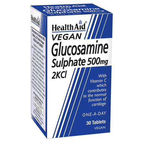 HEALTH AID GLUCOSAMINE SULPHATE 2KCL 500MG TABLET 30'S -  - Essential Supplements, Joint Care -  - PharmaCare Online 
