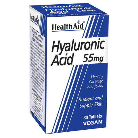 HEALTH AID HYALURONIC ACID 55MG TABLET 30'S -  - Essential Supplements, Joint Care, Skin Care -  - PharmaCare Online 