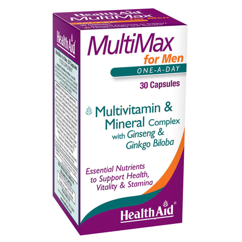 HEALTH AID MULTIMAX FOR MEN CAPSULE 30'S -  - healthaid, Men Care, men vitamins, Nutrition, Personal Care, Vitamins&Minerals -  - PharmaCare Online 