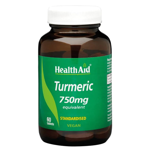 HEALTH AID TURMERIC 750MG VEGAN TABLET 60'S -  - Essential Supplements, healthaid, Herbal Supplements, Nutrition -  - PharmaCare Online 