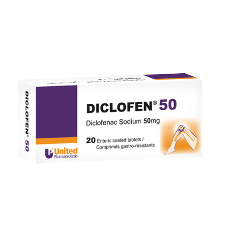 Diclofen 50Mg 20'S Tablet