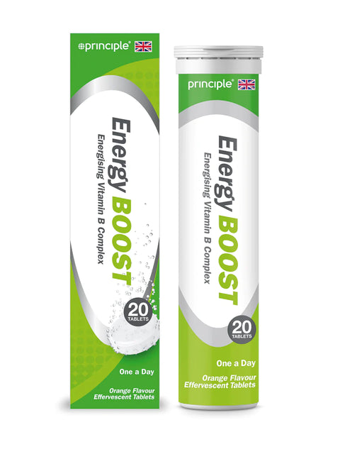 PRINCIPLE HEALTH CARE ENERGY BOOST VIT B COMPLEX EFFERVESCENT TABLET 20'S -  - Covid Care, Stress & Fatigue Care, Vitamins & Minerals -  - PharmaCare Online 