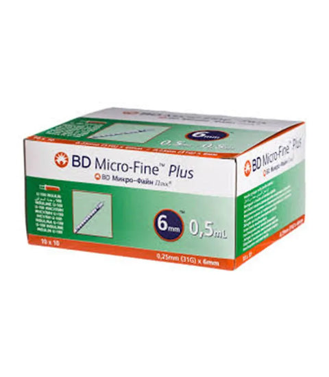 BD MICROFINE PLUS 0.5ML SYRINGE 10X10'S -  - Healthcare Devices, Medical Accessories & Consumables -  - PharmaCare Online 