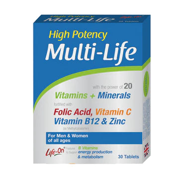 LIFE ON MULTI-LIFE 50+ TABLET 30'S -  - Vitamins & Minerals -  - PharmaCare Online 