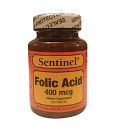 SENTINEL FOLIC ACID 400 MCG TAB 100S -  - Mother & Baby Care, Mother Care, Nutrition, Personal Care, Pregnancy Care, Vitamins&Minerals, Women Care -  - PharmaCare Online 