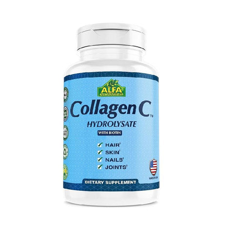 ALFA COLLAGEN HYDROLYSATE WITH VITAMIN C CAPSULE 120'S -  - Essential Supplements, Hair Care, Joint Care, Nail Care, Nutrition, Personal Care, Skin Care -  - PharmaCare Online 