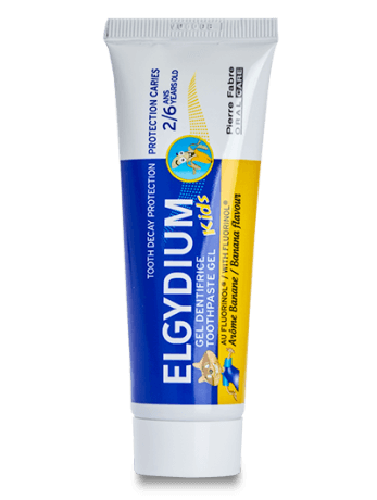 ELGYDIUM KIDS T/PASTE BANANA 2-6YRS 50ML -  - Elgydium, Oral Care -  - PharmaCare Online 