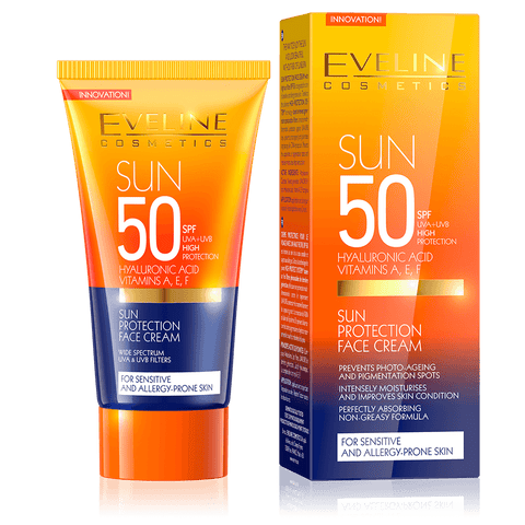 EVELINE SUN SPF 50+ PROTECT FACE CREAM 50ML -  - Body Care, Face Care, Mother & Baby Care, Personal Care, Skin Care -  - PharmaCare Online 