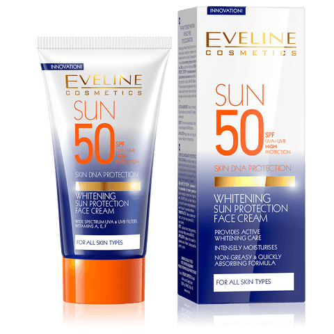 EVELINE SUN SPF50+ WHITENING FACE CREAM 50ML -  - Body Care, Face Care, Mother & Baby Care, Personal Care, Skin Care -  - PharmaCare Online 