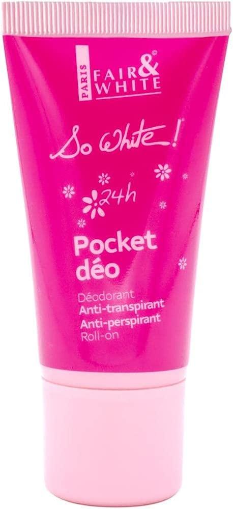 FAIR & WHITE SO WHITE POCKET DEO ROLL-ON PINK 50ML -  - Deo & Antipers, Personal Care, Skin Care -  - PharmaCare Online 
