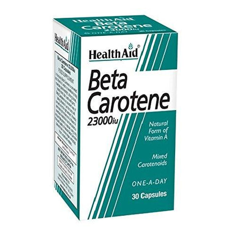 Health Aid Beta Carotene 23000 IU Capsule, 30's