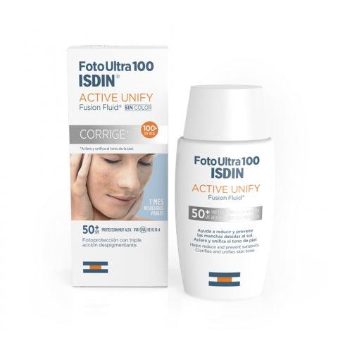 ISDIN FOTOULTRA 100 ACTIVE UNIFY SPF50+ 50ML -  - Body Care, Face Care, Skin Care -  - PharmaCare Online 