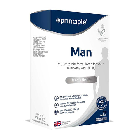 PRINCIPLE HEALTH CARE MAN MULTIVITAMIN TABLET 30'S -  - Men Care, men vitamins, Nutrition, Personal Care, Vitamins&Minerals -  - PharmaCare Online 