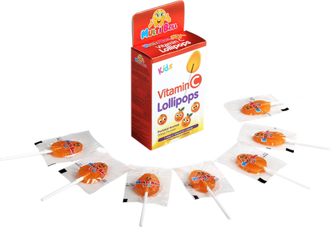 Multiball Kids Vitamin C Lollipops 7'S