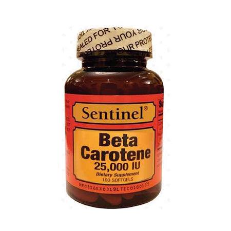 SENTINEL BETA CAROTENE 25000IU 100'S -  - Essential Supplements, Eye Care, Vitamins & Minerals -  - PharmaCare Online 