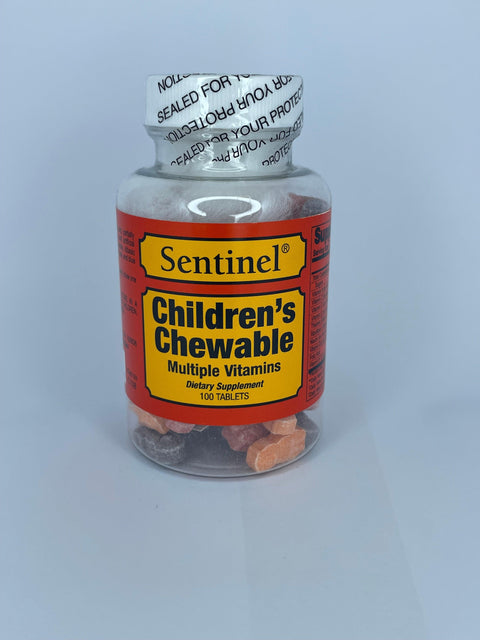 SENTINEL CHILDRENS CHEWABLE MULTIVITAMIN TABLET 100'S -  - Kids Vitamins, Nutrition, Vitamins&Minerals -  - PharmaCare Online 