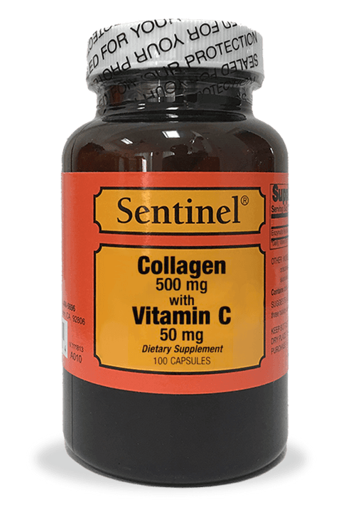 SENTINEL COLLAGEN 500MG WITH VITAMIN C 50MG CAPSULE -  - Essential Supplements, Hair Care, Joint Care, Nail Care, Nutrition, Personal Care, Skin Care -  - PharmaCare Online 
