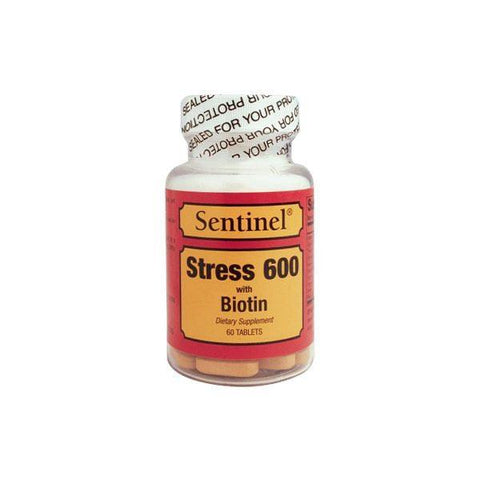 SENTINEL STRESS 600MG + BIOTIN TABLET 60'S -  - Hair Care, Stress & Fatigue, Vitamins & Minerals -  - PharmaCare Online 
