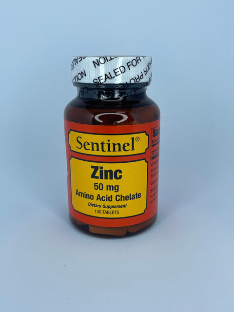 SENTINEL ZINC 5OMG TABLET 100'S -  - Covid Care, Nutrition, Vitamin C, Vitamins&Minerals -  - PharmaCare Online 